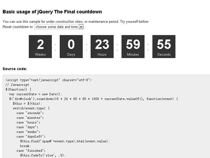 10 Timer Plugins In JavaScript (2023 Update) | jQuery