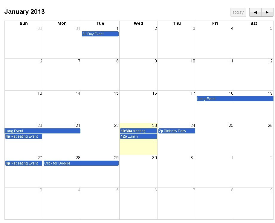 Featurerich And Draggable Event Calendar Plugin FullCalendar Free