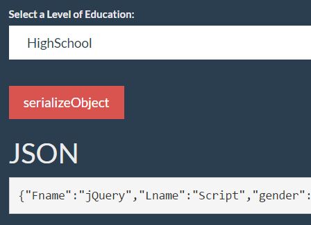 Serializing Forms To JSON Objects jQuery - Download Serializing Forms To JSON Objects - jQuery serializeObject