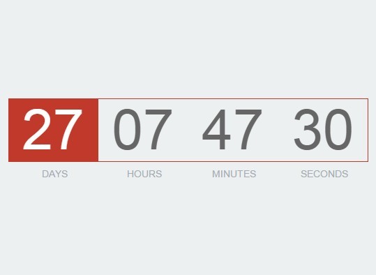 Slim Countdown Plugin with - DownCount | Free jQuery Plugins