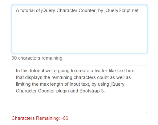Accessible Character Counter Plugin For Text Field