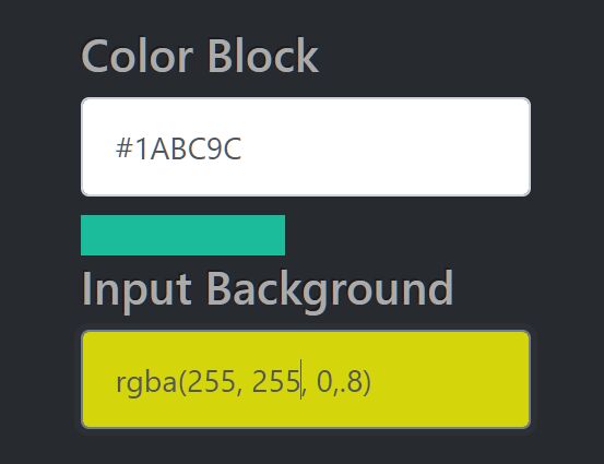 Dynamically Change Background Color Based On User Input  |  Free jQuery Plugins