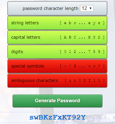 jquery 8 character password generator for html