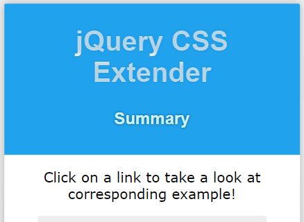 jQuery Plugin For Convenient CSS Manipulation - CSS Extender