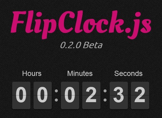 flipclock with date countdown