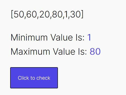 Find The Min/Max Values In An Array - jQuery min-max.js | Free jQuery  Plugins
