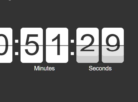 countdown timer html javascript