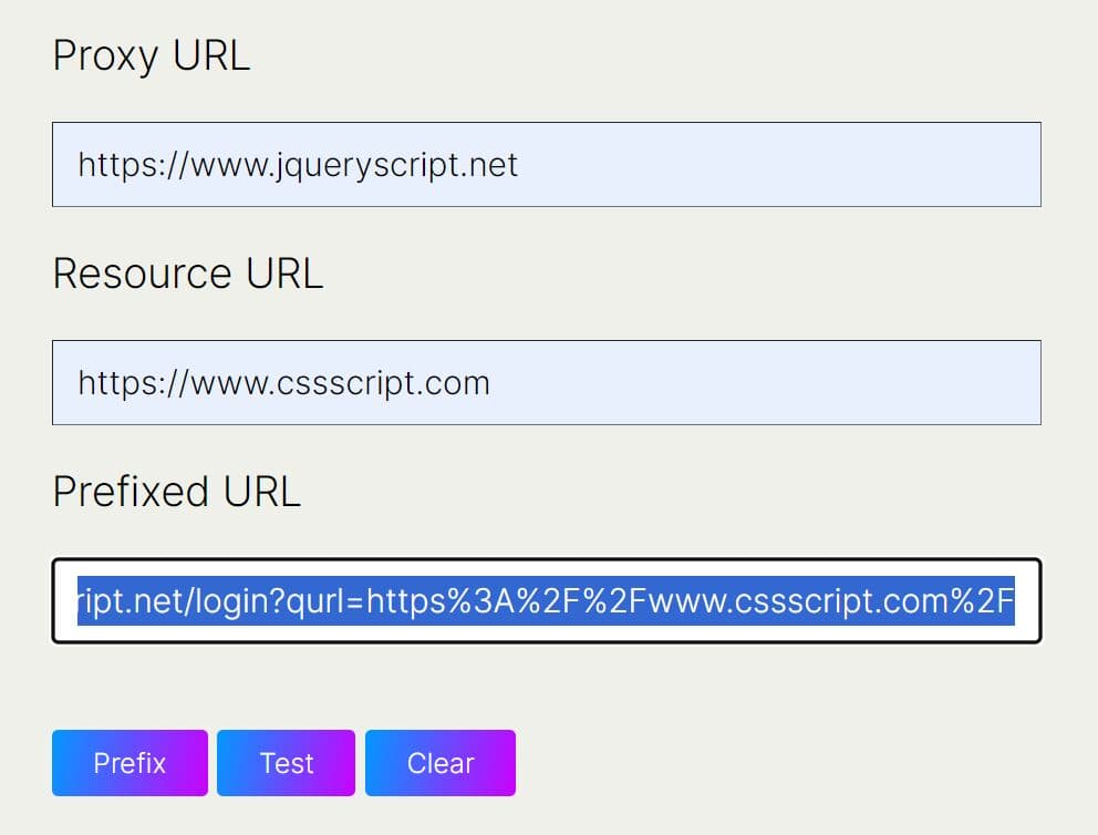 Easy URL Proxying With Proxy Prefix jQuery Plugin