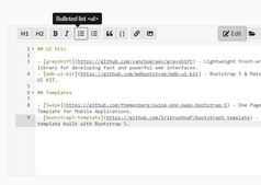 Markdown Editor For Bootstrap - jQuery codeparlMarkdown