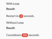 Minimal Countdown Timer In Seconds Using jQuery