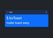 Dynamic Bootstrap 5 Toasts Creation With jQuery bs-toast.js
