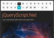 Simple Rich Text Editor In jQuery